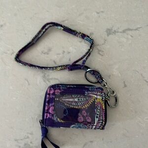 Vera Bradley Small Wallet w/lanyard